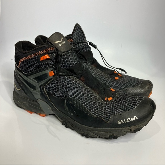 Salewa Men’s intro flex 2 mid goretex sneakers hiking boots black size 10.5 - Picture 3 of 15